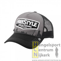 Freestyle pet trucker cap gray front