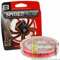 Spiderwire Stealth Smooth 8 Red Gevlochten Lijn 