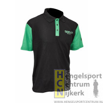 Sensas polo shirt club zwart met groen 