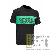 Sensas t-shirt club zwart met groen 