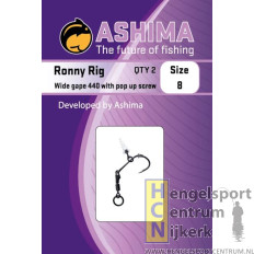 Ashima wide gape ronny rig 440-4 pop up screw