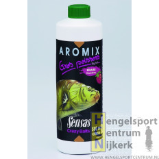 Sensas Aromix Grote Vis Aardbei 500 ml